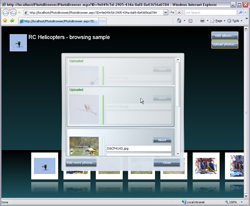 Panaglobe Silverlight PhotoBrowser - Uploading